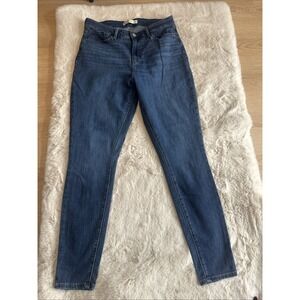 Signature Levi Strauss High Rise Skinny Jeans Women Blue Size W32 L32‎